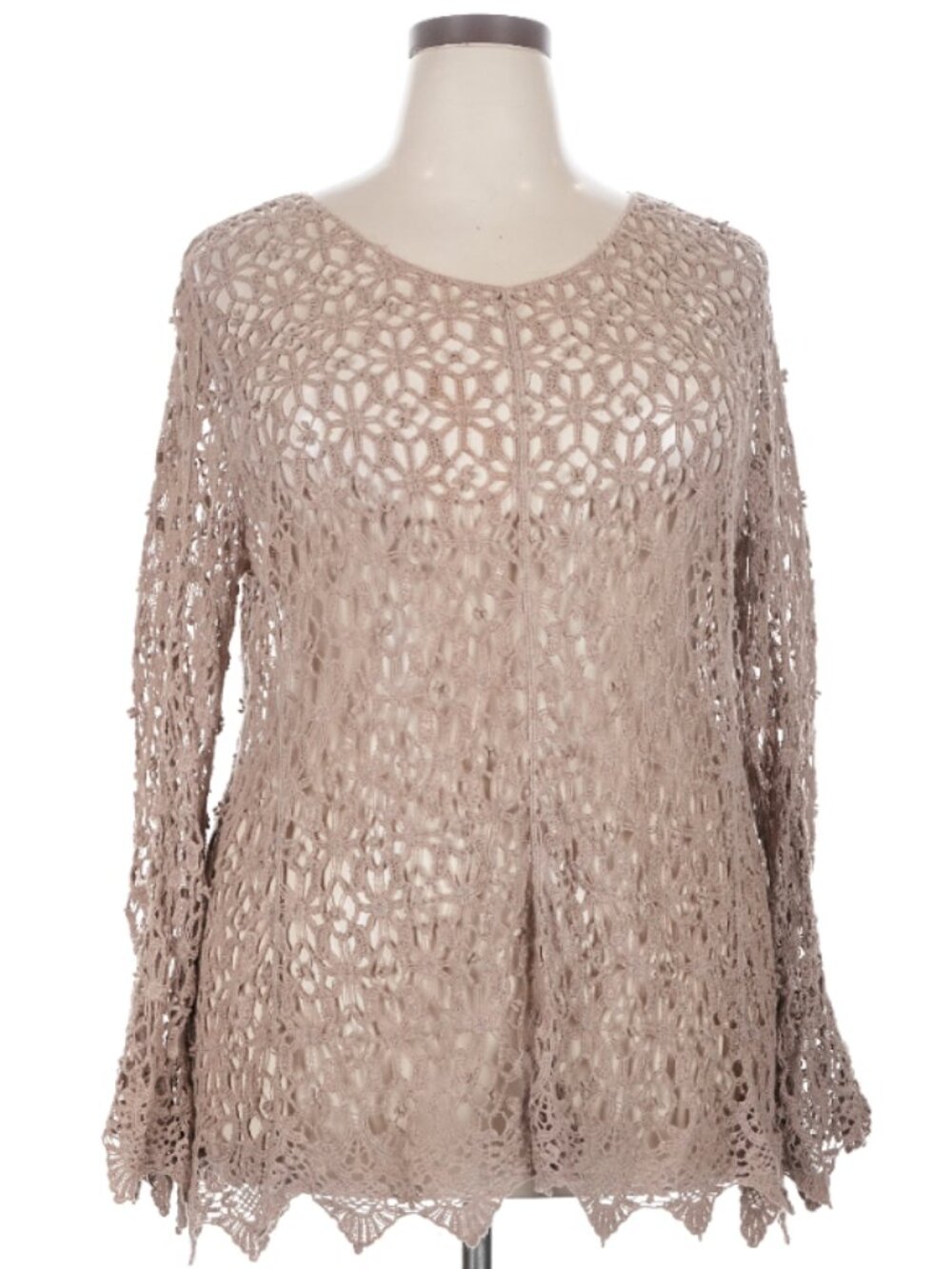 EUC Cato Crochet Boho Sweater Blouse-Size 18/20W